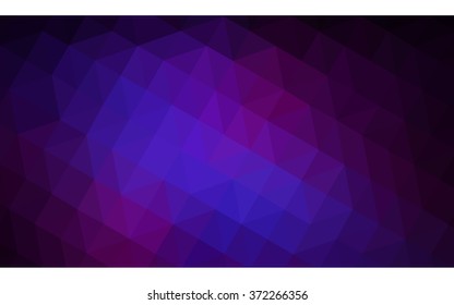 Multicolor dark pink, blue polygonal illustration, which consist of triangles. Geometric background in Origami style with gradient. Triangular design for your business.