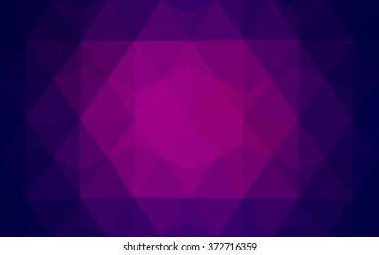 Multicolor dark pink, blue polygonal illustration, which consist of triangles. Geometric background in Origami style with gradient. Triangular design for your business.