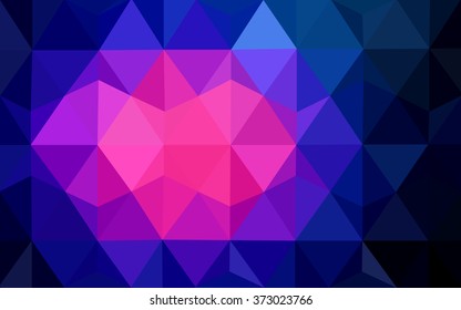Multicolor dark pink, blue polygonal illustration, which consist of triangles. Geometric background in Origami style with gradient. Triangular design for your business. Multicolor dark pink, blue polygonal illustration, which consist of triangles. Geometric background in Origami style with gradient. Triangular design for your business.