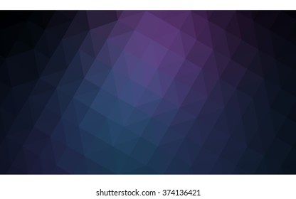 Multicolor dark pink, blue polygonal illustration, which consist of triangles. Geometric background in Origami style with gradient. Triangular design for your business.