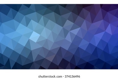 Multicolor dark pink, blue polygonal illustration, which consist of triangles. Geometric background in Origami style with gradient. Triangular design for your business.