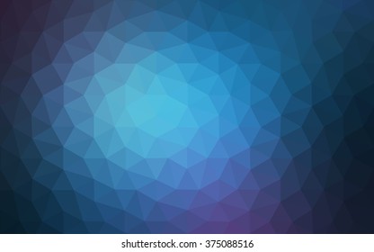 Multicolor dark pink, blue polygonal illustration, which consist of triangles. Geometric background in Origami style with gradient. Triangular design for your business.
