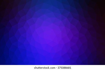 Multicolor dark pink, blue polygonal illustration, which consist of triangles. Geometric background in Origami style with gradient. Triangular design for your business.