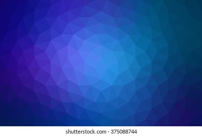 Multicolor dark pink, blue polygonal illustration, which consist of triangles. Geometric background in Origami style with gradient. Triangular design for your business.