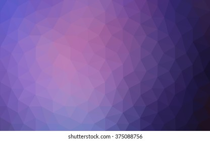 Multicolor dark pink, blue polygonal illustration, which consist of triangles. Geometric background in Origami style with gradient. Triangular design for your business.