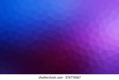 Multicolor dark pink, blue polygonal illustration, which consist of triangles. Geometric background in Origami style with gradient. Triangular design for your business.