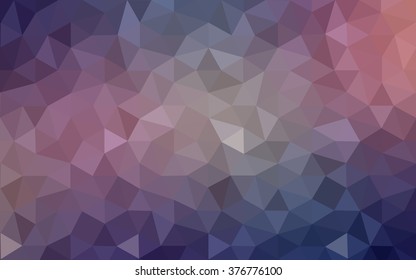 Multicolor dark pink, blue polygonal illustration, which consist of triangles. Geometric background in Origami style with gradient. Triangular design for your business.