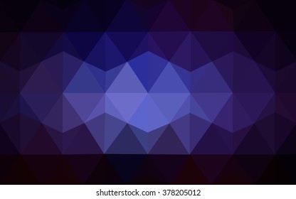 Multicolor dark pink, blue polygonal illustration, which consist of triangles. Geometric background in Origami style with gradient. Triangular design for your business.
