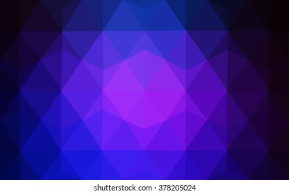 Multicolor dark pink, blue polygonal illustration, which consist of triangles. Geometric background in Origami style with gradient. Triangular design for your business.