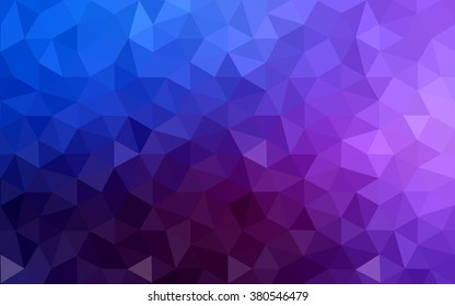 Multicolor dark pink, blue polygonal illustration, which consist of triangles. Geometric background in Origami style with gradient. Triangular design for your business.