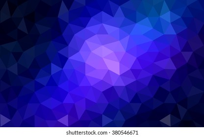 Multicolor dark pink, blue polygonal illustration, which consist of triangles. Geometric background in Origami style with gradient. Triangular design for your business.