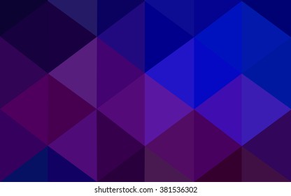Multicolor dark pink, blue polygonal illustration, which consist of triangles. Geometric background in Origami style with gradient. Triangular design for your business.