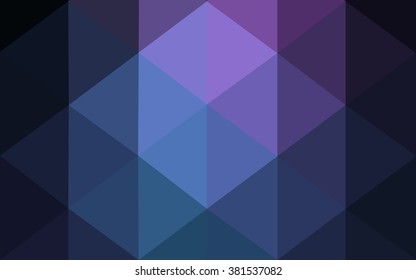 Multicolor dark pink, blue polygonal illustration, which consist of triangles. Geometric background in Origami style with gradient. Triangular design for your business.