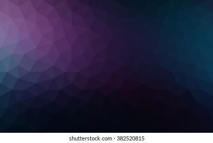 Multicolor dark pink, blue polygonal illustration, which consist of triangles. Geometric background in Origami style with gradient. Triangular design for your business.