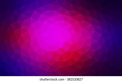 Multicolor dark pink, blue polygonal illustration, which consist of triangles. Geometric background in Origami style with gradient. Triangular design for your business.