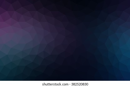 Multicolor dark pink, blue polygonal illustration, which consist of triangles. Geometric background in Origami style with gradient. Triangular design for your business.