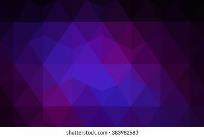 Multicolor dark pink, blue polygonal illustration, which consist of triangles. Geometric background in Origami style with gradient. Triangular design for your business.