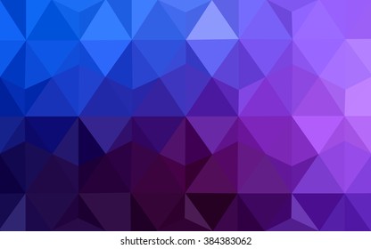 Multicolor dark pink, blue polygonal illustration, which consist of triangles. Geometric background in Origami style with gradient. Triangular design for your business.