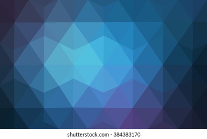 Multicolor dark pink, blue polygonal illustration, which consist of triangles. Geometric background in Origami style with gradient. Triangular design for your business.