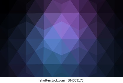 Multicolor dark pink, blue polygonal illustration, which consist of triangles. Geometric background in Origami style with gradient. Triangular design for your business.