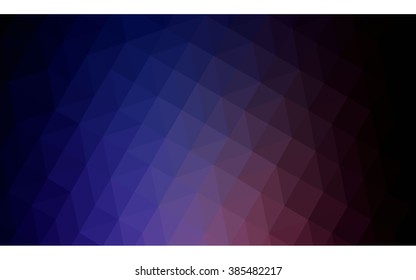 Multicolor dark pink, blue polygonal illustration, which consist of triangles. Geometric background in Origami style with gradient. Triangular design for your business.