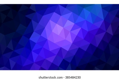 Multicolor dark pink, blue polygonal illustration, which consist of triangles. Geometric background in Origami style with gradient. Triangular design for your business.