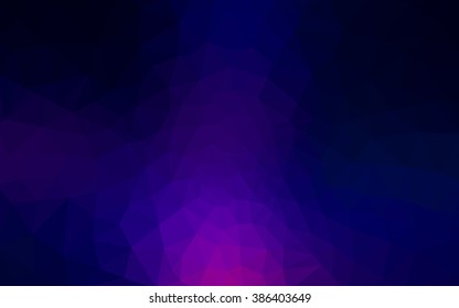 Multicolor dark pink, blue polygonal illustration, which consist of triangles. Geometric background in Origami style with gradient. Triangular design for your business.