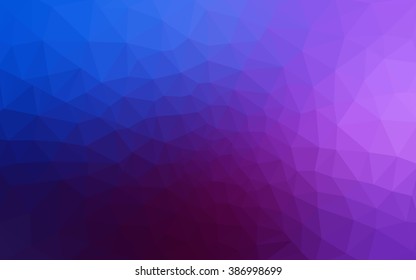 Multicolor dark pink, blue polygonal illustration, which consist of triangles. Geometric background in Origami style with gradient. Triangular design for your business.