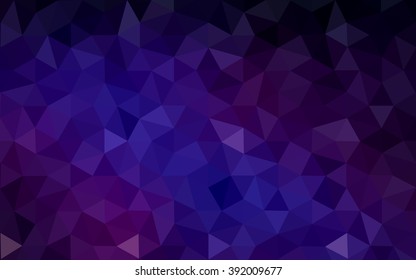 Multicolor dark pink, blue polygonal illustration, which consist of triangles. Geometric background in Origami style with gradient. Triangular design for your business.