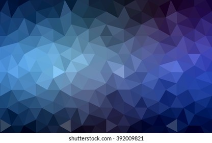 Multicolor dark pink, blue polygonal illustration, which consist of triangles. Geometric background in Origami style with gradient. Triangular design for your business.