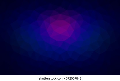 Multicolor dark pink, blue polygonal illustration, which consist of triangles. Geometric background in Origami style with gradient. Triangular design for your business.