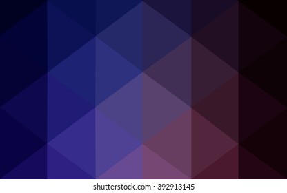 Multicolor dark pink, blue polygonal illustration, which consist of triangles. Geometric background in Origami style with gradient. Triangular design for your business.