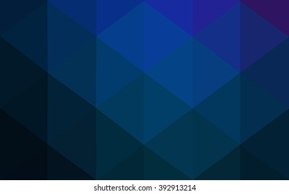 Multicolor dark pink, blue polygonal illustration, which consist of triangles. Geometric background in Origami style with gradient. Triangular design for your business.