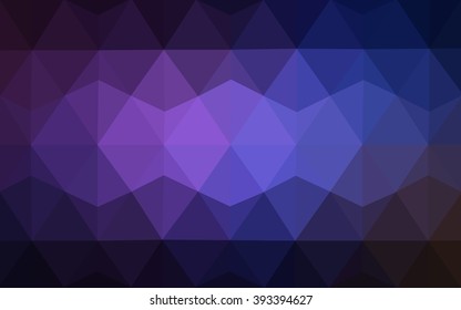 Multicolor dark pink, blue polygonal illustration, which consist of triangles. Geometric background in Origami style with gradient. Triangular design for your business.