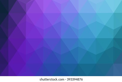 Multicolor dark pink, blue polygonal illustration, which consist of triangles. Geometric background in Origami style with gradient. Triangular design for your business.