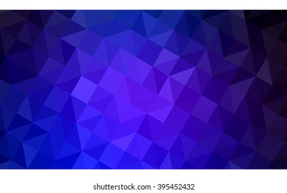 Multicolor dark pink, blue polygonal illustration, which consist of triangles. Geometric background in Origami style with gradient. Triangular design for your business.