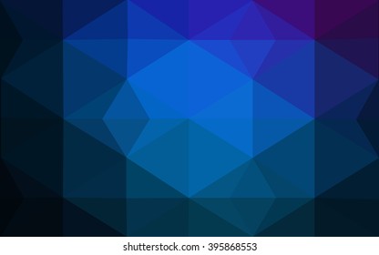 Multicolor dark pink, blue polygonal illustration, which consist of triangles. Geometric background in Origami style with gradient. Triangular design for your business.