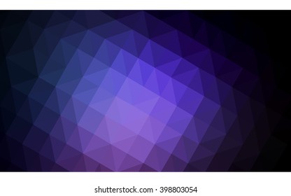 Multicolor dark pink, blue polygonal illustration, which consist of triangles. Geometric background in Origami style with gradient. Triangular design for your business.