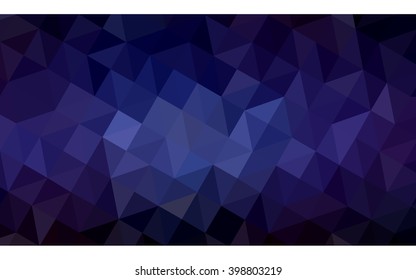 Multicolor dark pink, blue polygonal illustration, which consist of triangles. Geometric background in Origami style with gradient. Triangular design for your business.