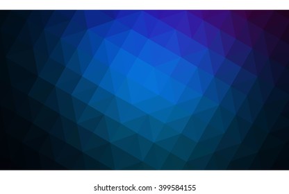 Multicolor dark pink, blue polygonal illustration, which consist of triangles. Geometric background in Origami style with gradient. Triangular design for your business.
