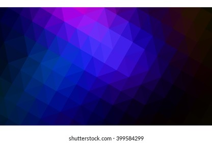 Multicolor dark pink, blue polygonal illustration, which consist of triangles. Geometric background in Origami style with gradient. Triangular design for your business.