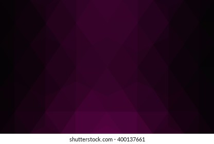 Multicolor dark pink, blue polygonal illustration, which consist of triangles. Geometric background in Origami style with gradient. Triangular design for your business.