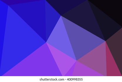 Multicolor dark pink, blue polygonal illustration, which consist of triangles. Geometric background in Origami style with gradient. Triangular design for your business.
