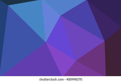 Multicolor dark pink, blue polygonal illustration, which consist of triangles. Geometric background in Origami style with gradient. Triangular design for your business.