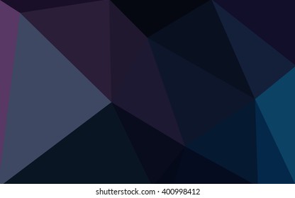 Multicolor dark pink, blue polygonal illustration, which consist of triangles. Geometric background in Origami style with gradient. Triangular design for your business.