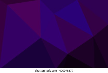 Multicolor dark pink, blue polygonal illustration, which consist of triangles. Geometric background in Origami style with gradient. Triangular design for your business.