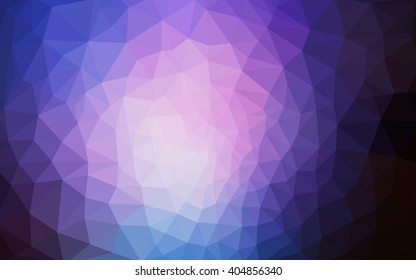 Multicolor dark pink, blue polygonal illustration, which consist of triangles. Geometric background in Origami style with gradient. Triangular design for your business.
