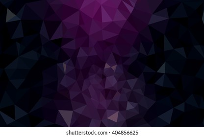 Multicolor dark pink, blue polygonal illustration, which consist of triangles. Geometric background in Origami style with gradient. Triangular design for your business.