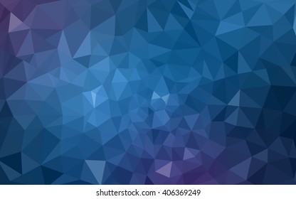 Multicolor dark pink, blue polygonal illustration, which consist of triangles. Geometric background in Origami style with gradient. Triangular design for your business.