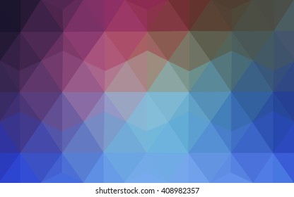 Multicolor dark pink, blue polygonal illustration, which consist of triangles. Geometric background in Origami style with gradient. Triangular design for your business. Multicolor dark pink, blue polygonal illustration, which consist of triangles. Geometric background in Origami style with gradient. Triangular design for your business.